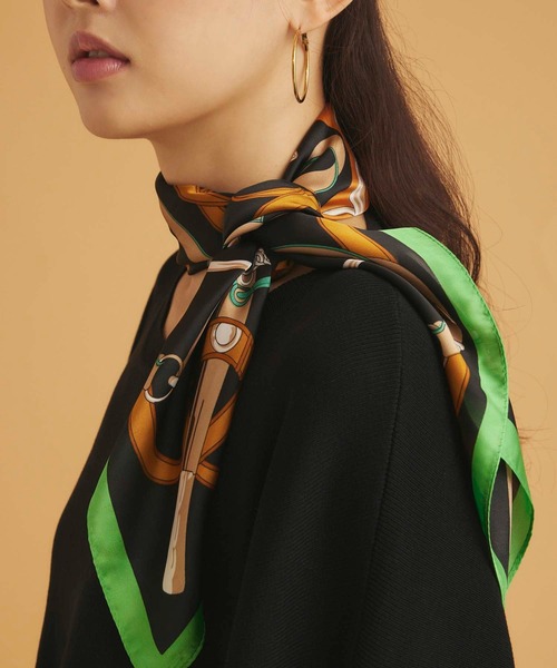 Edit Sheen（エディットシーン）の「ブライドルプリントスカーフ（ストール/ショール・レディース・グレー/レッド/オレンジ/グリーン・FREE）」の20枚目の写真