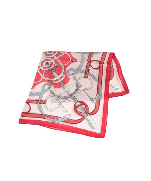 Edit Sheen（エディットシーン）の「ブライドルプリントスカーフ（ストール/ショール・レディース・グレー/レッド/オレンジ/グリーン・FREE）」の10枚目の写真