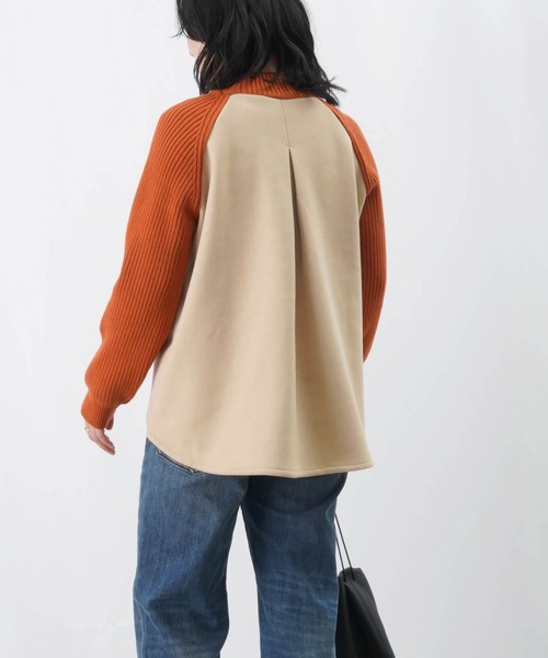 LUCA/LADY LUCK LUCA(ルカ/レディラックルカ)の「LC/LLL リブ切替ニット/ハイネックリブニット(ニット/セーター・レディース・ターコイズブルー/グレー/オレンジ/アイボリー・FREE)」の13枚目の写真