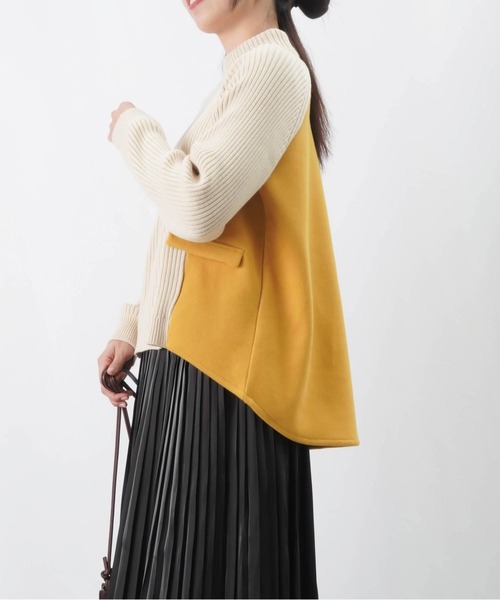 LUCA/LADY LUCK LUCA(ルカ/レディラックルカ)の「LC/LLL リブ切替ニット/ハイネックリブニット(ニット/セーター・レディース・ターコイズブルー/グレー/オレンジ/アイボリー・FREE)」の20枚目の写真