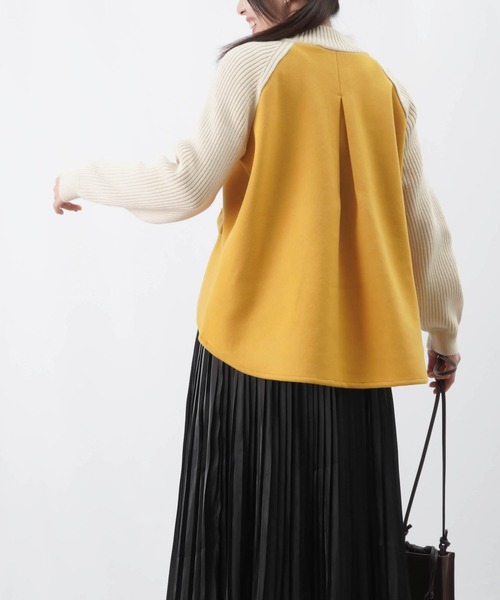 LUCA/LADY LUCK LUCA(ルカ/レディラックルカ)の「LC/LLL リブ切替ニット/ハイネックリブニット(ニット/セーター・レディース・ターコイズブルー/グレー/オレンジ/アイボリー・FREE)」の21枚目の写真