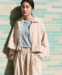[Jeans Factory Clothes/ジーンズファクトリークローズ] ナイロンワイドショートブルゾン