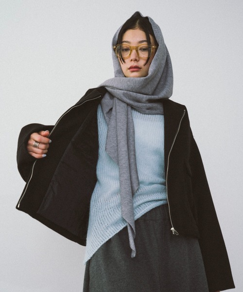 HANNE（アン）の「ポケットディティールショートコート（その他アウター・レディース・ブラック/ベージュ・FREE）」の11枚目の写真