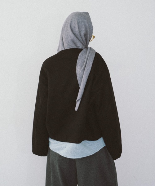 HANNE（アン）の「ポケットディティールショートコート（その他アウター・レディース・ブラック/ベージュ・FREE）」の12枚目の写真