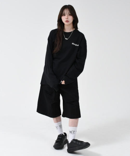 ★OY★TRIBAL LOGO L/S TEE - BLACK★正規品/韓国直送料込/人気 OY/オーワイ』 TRIBAL LOGO L/S TEE/トライバルロゴ長袖