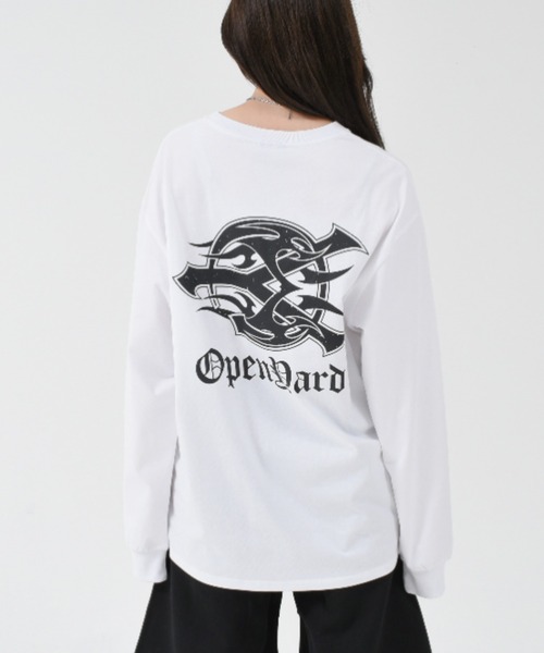 OY(オーワイ)の「『OY/オーワイ』 TRIBAL LOGO L/S TEE/トライバルロゴ長袖カットソー(Tシャツ/カットソー・メンズ・ホワイト/ブラック・FREE)」の6枚目の写真