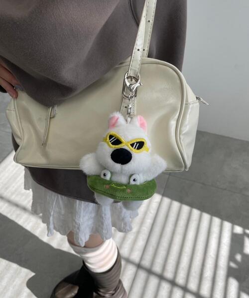 【海外限定】ウパー ぬいぐるみ バッグ キーホルダー バッジ WEGO/バカンスわんこぬいぐるみキーホルダー（キーホルダー