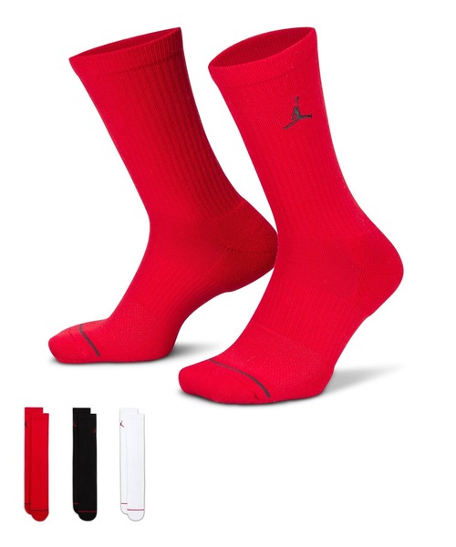 JORDAN BRAND(ジョーダンブランド)の「JORDAN BRAND ED CUSH POLY CREW SOCKS 3PR 144 DX9632(ソックス/靴下・メンズ・マルチ・XL)」の2枚目の写真