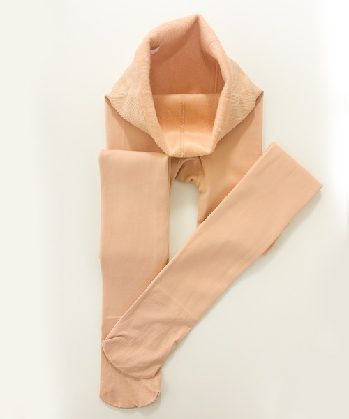 DiamondHearts（ダイヤモンドハーツ）の「裏起毛　極暖タイツ　ハイウエストTYPE（タイツ/ストッキング・レディース・ベージュ/ブラック・FREE）」の4枚目の写真