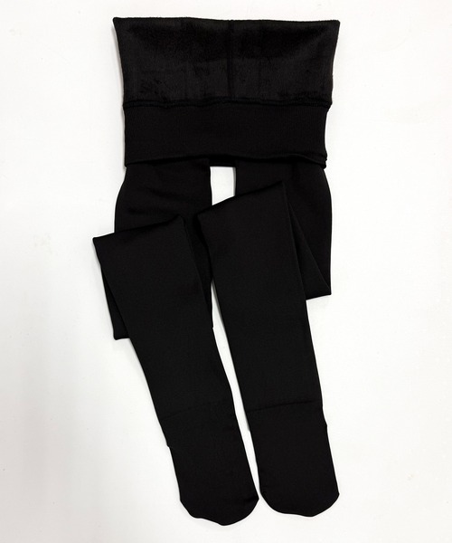 DiamondHearts（ダイヤモンドハーツ）の「裏起毛　極暖タイツ　ハイウエストTYPE（タイツ/ストッキング・レディース・ベージュ/ブラック・FREE）」の10枚目の写真