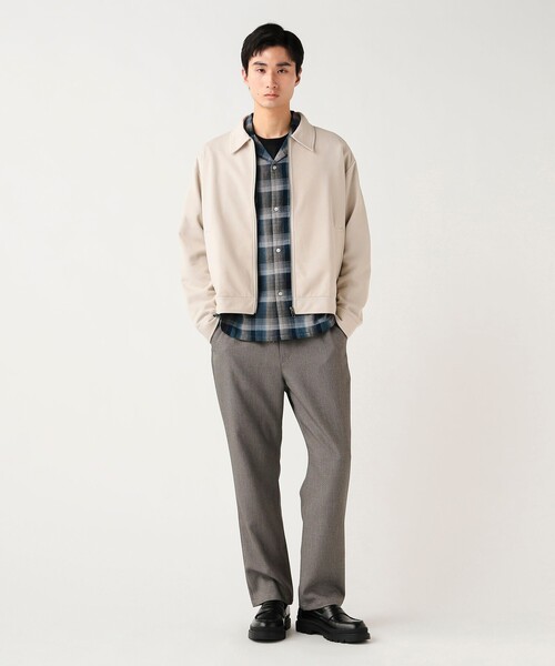 BEAMS HEART（ビームスハート）の「シャークスキン テーパード パンツ（スラックス・メンズ・ブラック/ネイビー/ベージュ・M/S/XL/L）」の17枚目の写真