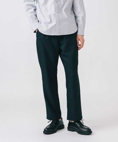 BEAMS HEART（ビームスハート）の「シャークスキン テーパード パンツ（スラックス・メンズ・ブラック/ネイビー/ベージュ・M/S/XL/L）」の6枚目の写真