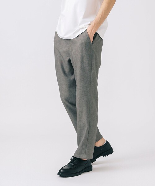 BEAMS HEART（ビームスハート）の「シャークスキン テーパード パンツ（スラックス・メンズ・ブラック/ネイビー/ベージュ・M/S/XL/L）」の5枚目の写真