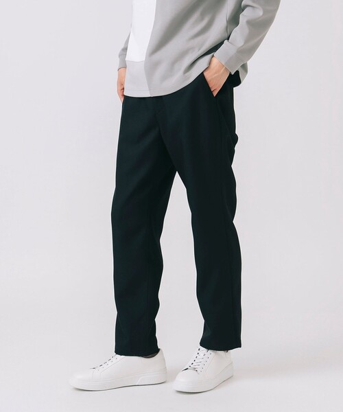 BEAMS HEART（ビームスハート）の「シャークスキン テーパード パンツ（スラックス・メンズ・ブラック/ネイビー/ベージュ・M/S/XL/L）」の4枚目の写真