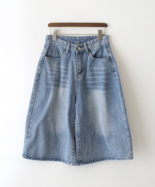 SpRay(スプレイ)の「デニムハーフパンツ(デニムパンツ・レディース・ライトブルー/ブルー・MEDIUM/LARGE)」の20枚目の写真