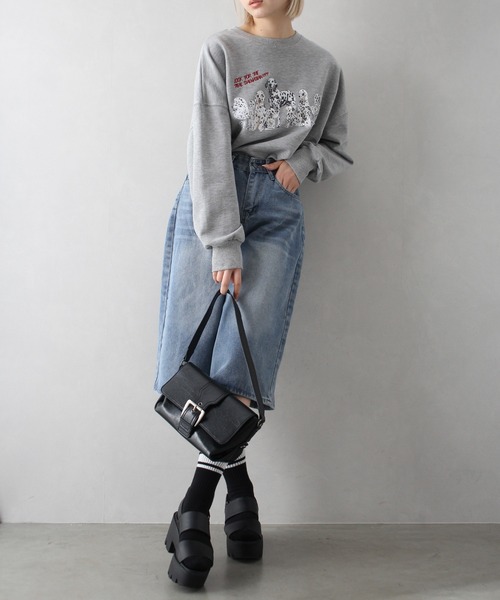 SpRay(スプレイ)の「デニムハーフパンツ(デニムパンツ・レディース・ライトブルー/ブルー・MEDIUM/LARGE)」の12枚目の写真