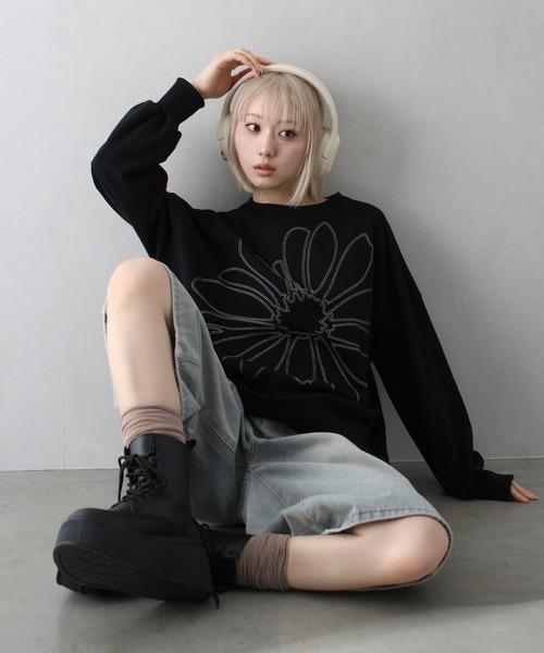 SpRay(スプレイ)の「デニムハーフパンツ(デニムパンツ・レディース・ライトブルー/ブルー・MEDIUM/LARGE)」の17枚目の写真