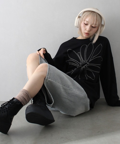 SpRay(スプレイ)の「デニムハーフパンツ(デニムパンツ・レディース・ライトブルー/ブルー・MEDIUM/LARGE)」の16枚目の写真