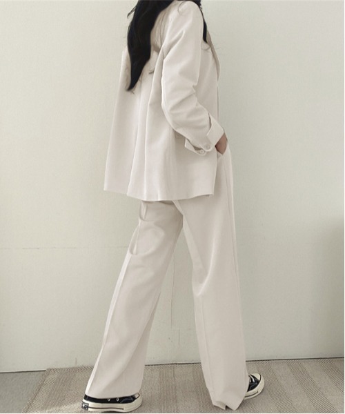 WEGO（ウィゴー）の「WEGO/【セットアップ対応】ベーシックテーラードジャケット（テーラードジャケット・レディース・ホワイト/ブラウン/ブラック・SMALL/LARGE/MEDIUM）」の14枚目の写真