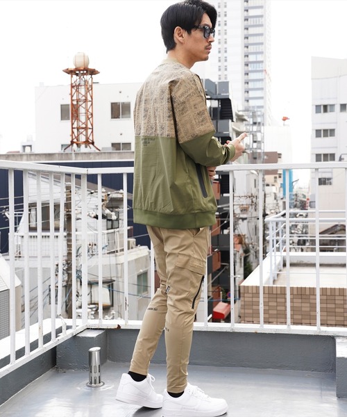 RM)【LUXE/R GOLF】ストレッチ クロス カーゴパンツ（カーゴ