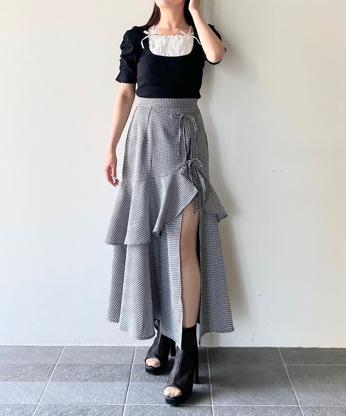 品質が ラフッルスリットスカート（スカート）｜NOMAE（ノーマエ）の スカート