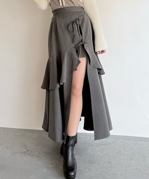 NOMAE（ノーマエ）の「ラフッルスリットスカート（スカート）」 - WEAR