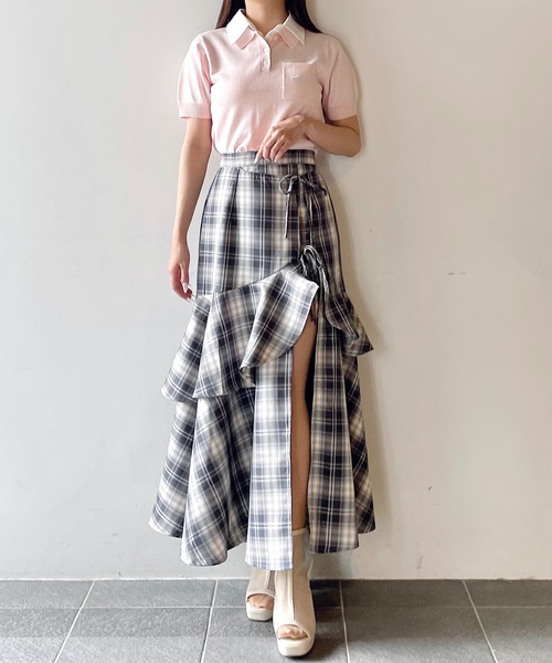 maje マージュ　スリットスカート ラフッルスリットスカート（スカート）｜NOMAE（ノーマエ）の