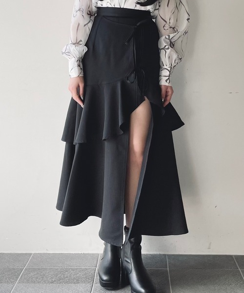 ラフッルスリットスカート（スカート）｜NOMAE（ノーマエ）の