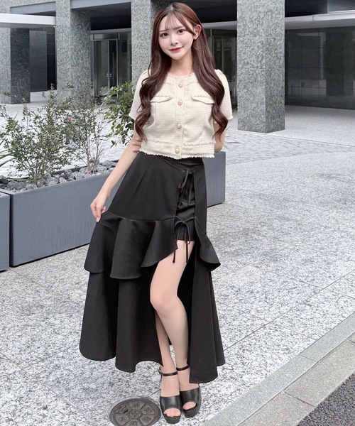 NOMAE（ノーマエ）の「ラフッルスリットスカート（スカート）」 - WEAR