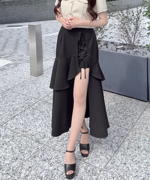 NOMAE（ノーマエ）の「ラフッルスリットスカート（スカート）」 - WEAR