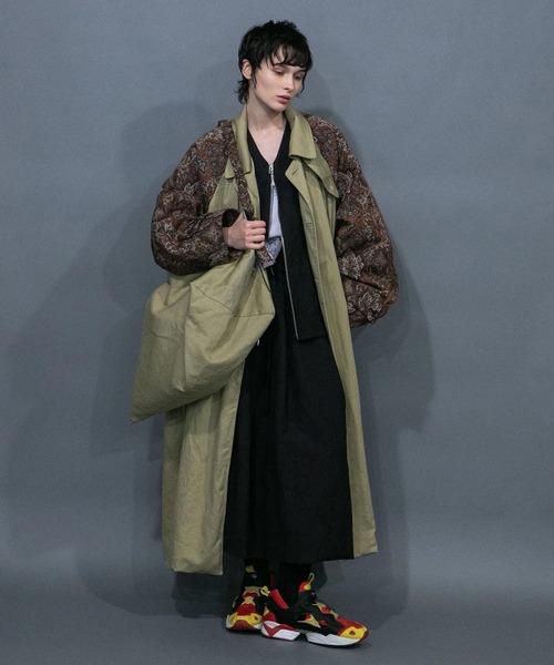 my beautiful landlet（マイビューティフルランドレット）の「【my beautiful landlet】 GOBELIN WEAVING x COTTON LINEN SHOULDER BAG(L)（ショルダーバッグ・メンズ・ベージュ・FREE）」の6枚目の写真