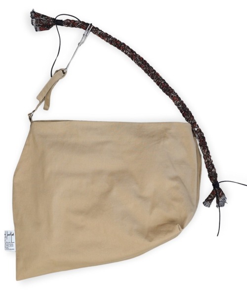 my beautiful landlet（マイビューティフルランドレット）の「【my beautiful landlet】 GOBELIN WEAVING x COTTON LINEN SHOULDER BAG(L)（ショルダーバッグ・メンズ・ベージュ・FREE）」の9枚目の写真