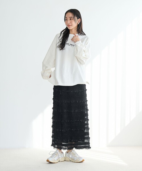 coen（コーエン）の「USAコットン ボリュームスリーブ アソートTシャツ（Tシャツ/カットソー・レディース・オフホワイト/その他1/その他2/ダークグレー・M/L）」の8枚目の写真