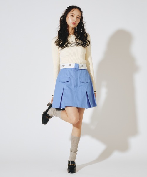 JILL by JILL STUART（ジルバイジルスチュアート）の「◇Dickies別注ミニスカート（スカート・レディース・ライトブルー/チャコールグレー/ブラック/ライトベージュ・MEDIUM/SMALL）」の14枚目の写真