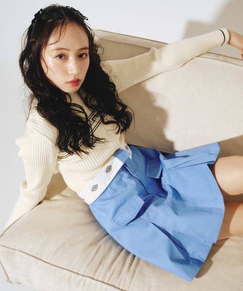 JILL by JILL STUART（ジルバイジルスチュアート）の「◇Dickies別注ミニスカート（スカート・レディース・ライトブルー/チャコールグレー/ブラック/ライトベージュ・MEDIUM/SMALL）」の12枚目の写真