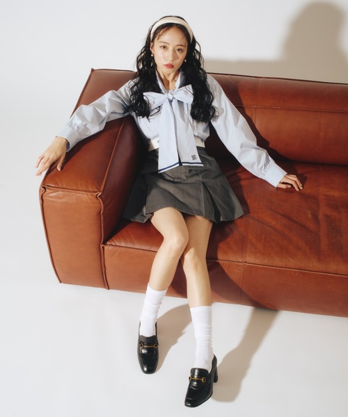 JILL by JILL STUART（ジルバイジルスチュアート）の「◇Dickies別注ミニスカート（スカート・レディース・ライトブルー/チャコールグレー/ブラック/ライトベージュ・MEDIUM/SMALL）」の7枚目の写真