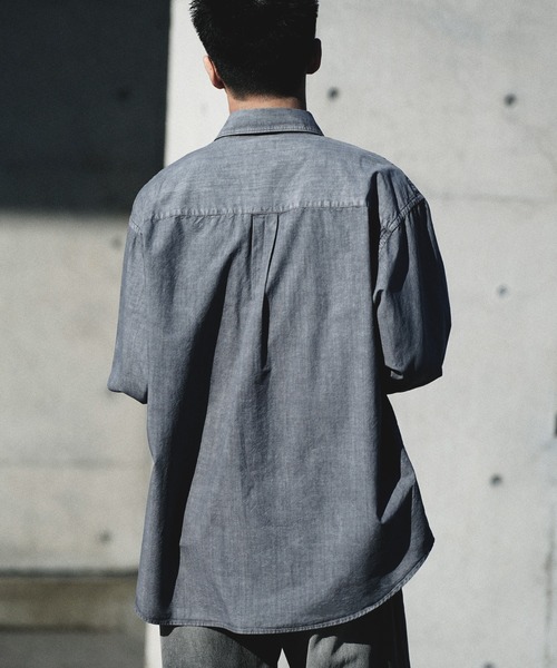 WYM LIDNM（ウィム バイ リドム）の「FADED TENCEL SHIRT（シャツ/ブラウス・メンズ・グレー/チャコール/アッシュブラウン・S/L/M）」の17枚目の写真