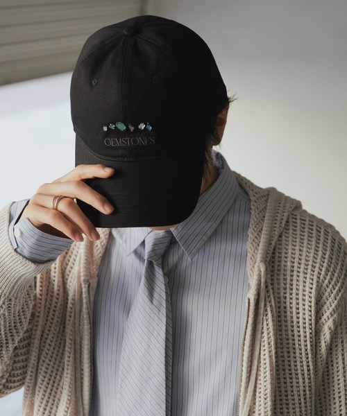 SENSE OF PLACE by URBAN RESEARCH（センスオブプレイスバイアーバンリサーチ）の「Gem Stone Twill Cap（キャップ・メンズ・ネイビー/ブラック・ONE）」の2枚目の写真