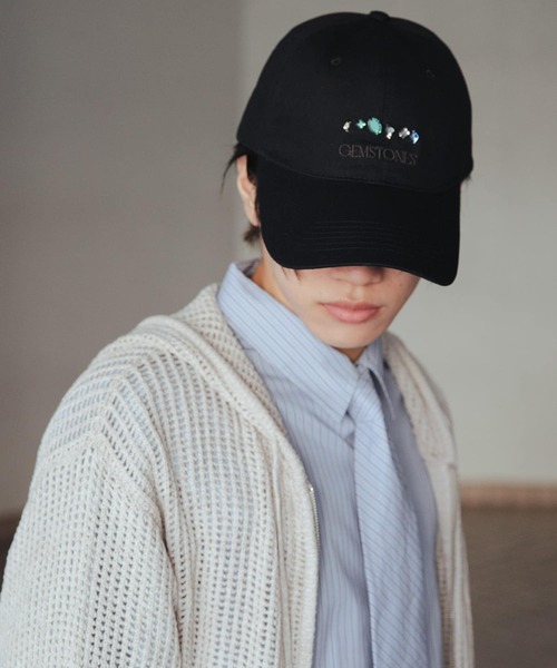 SENSE OF PLACE by URBAN RESEARCH（センスオブプレイスバイアーバンリサーチ）の「Gem Stone Twill Cap（キャップ・メンズ・ネイビー/ブラック・ONE）」の4枚目の写真