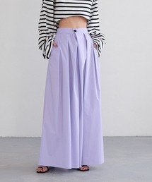 yuw | フロントタックワイドパンツ　 322035(その他パンツ)