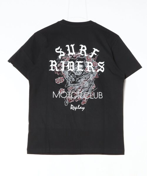 REPLAY（リプレイ）の「コットンジャ－ジーバイカープリントＴシャツ（Tシャツ/カットソー・メンズ・ブラック/ホワイト/グレー・MEDIUM/LARGE/SMALL/XX-LARGE/X-SMALL/X-LARGE）」の5枚目の写真