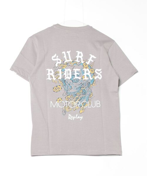 REPLAY（リプレイ）の「コットンジャ－ジーバイカープリントＴシャツ（Tシャツ/カットソー・メンズ・ブラック/ホワイト/グレー・MEDIUM/LARGE/SMALL/XX-LARGE/X-SMALL/X-LARGE）」の6枚目の写真