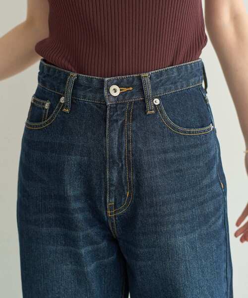 YECCA VECCA（イェッカヴェッカ）の「【ORGABITS】切替ストレートデニムパンツ（デニムパンツ・レディース・インディゴブルー/ライトインディゴブルー/ダークインディゴブルー・S/M）」の17枚目の写真