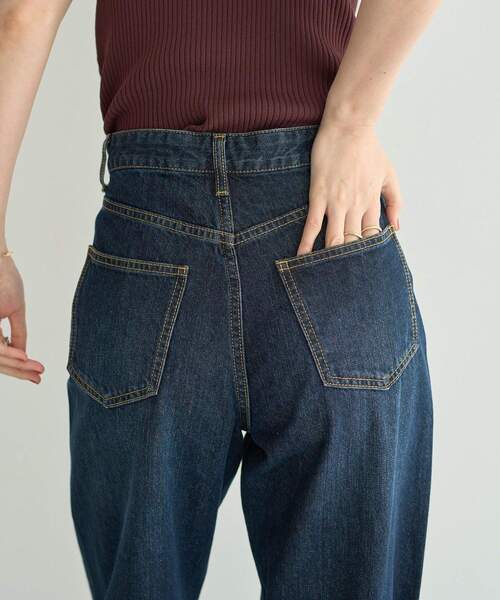 YECCA VECCA（イェッカヴェッカ）の「【ORGABITS】切替ストレートデニムパンツ（デニムパンツ・レディース・インディゴブルー/ライトインディゴブルー/ダークインディゴブルー・S/M）」の16枚目の写真
