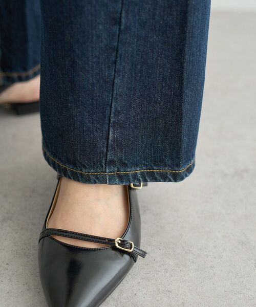 YECCA VECCA（イェッカヴェッカ）の「【ORGABITS】切替ストレートデニムパンツ（デニムパンツ・レディース・インディゴブルー/ライトインディゴブルー/ダークインディゴブルー・S/M）」の15枚目の写真