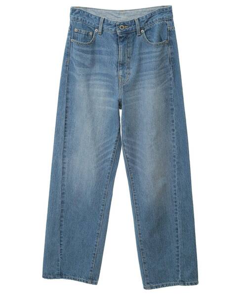 YECCA VECCA（イェッカヴェッカ）の「【ORGABITS】切替ストレートデニムパンツ（デニムパンツ・レディース・インディゴブルー/ライトインディゴブルー/ダークインディゴブルー・S/M）」の13枚目の写真