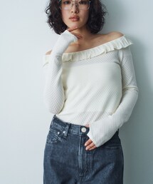 CODE A | frill lace knit pullover(ニット/セーター)