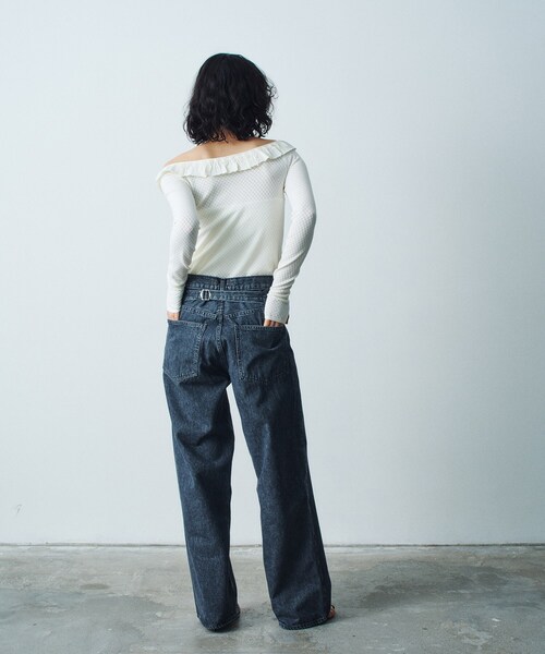 CODE A（コードエー）の「frill lace knit pullover（ニット/セーター