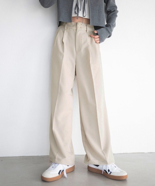 WEGO（ウィゴー）の「WEGO/バギースラックス（スラックス・メンズ・ライトベージュ/ダークグレー/ブラック/ブラウン・LARGE/MEDIUM/SMALL）」の20枚目の写真