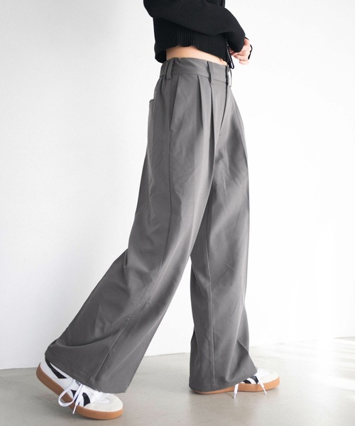 WEGO（ウィゴー）の「WEGO/バギースラックス（スラックス・メンズ・ライトベージュ/ダークグレー/ブラック/ブラウン・LARGE/MEDIUM/SMALL）」の19枚目の写真